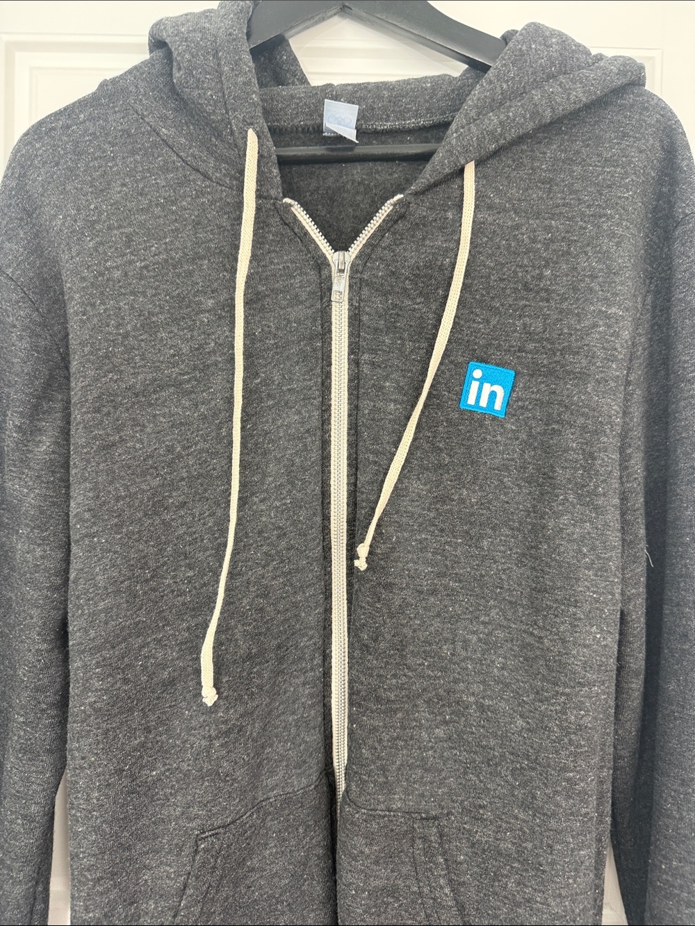 Charcoal Gray Zip Hoodie - LinkedIn Branded XL